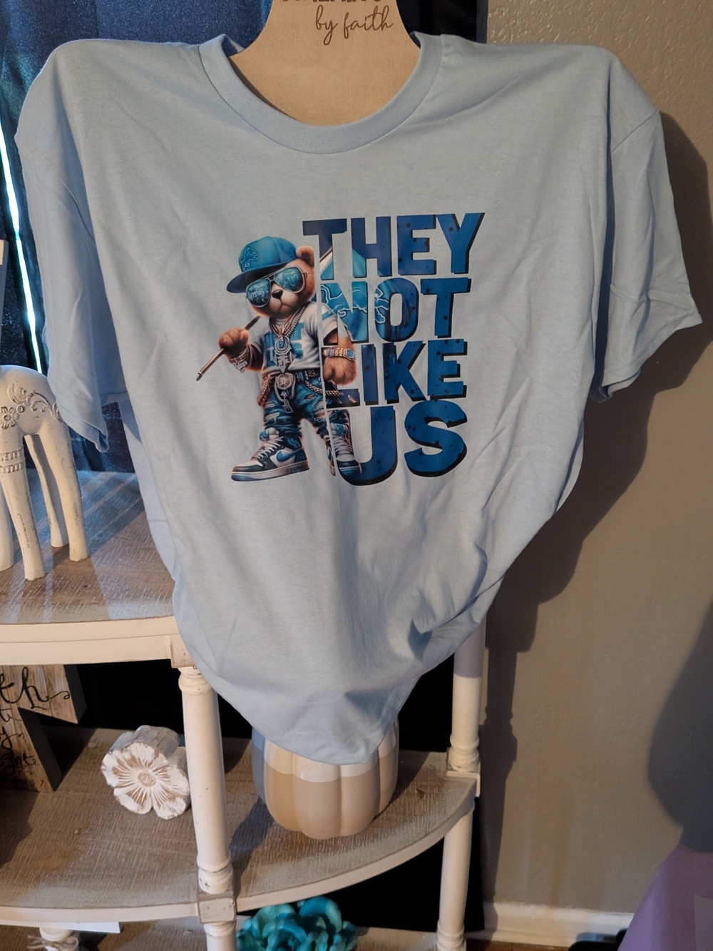 "They Not Like Us" Graphic Tee - Light Blue